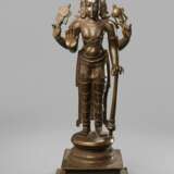 Bronze des Vishnu auf einem Stand - photo 1