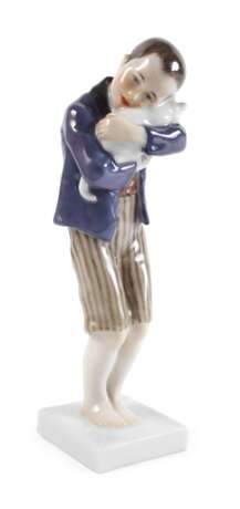 Meissen "Knabe mit Katze im Arm" - photo 1