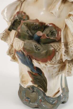 Royal Dux Böhmen große Mädchenbüste Jugendstil - photo 3