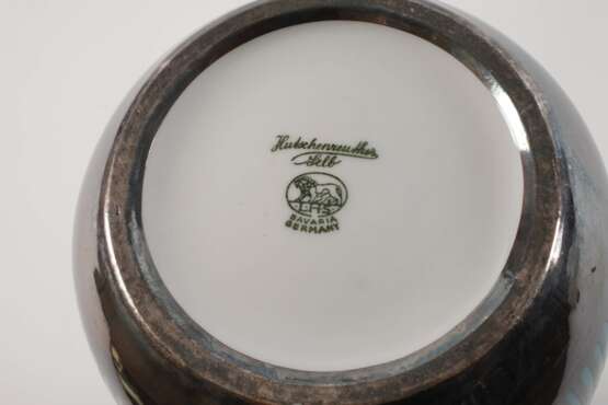 Hutschenreuther große Vase Silberoverlay - photo 3