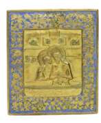 Overview. DO NOT WEEP FOR ME, MOTHER CAST BRASS ICON WITH ENAMEL RUSSIA, MID-19TH CENTURY