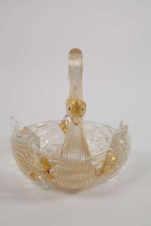 Archimede Seguso, Murano Schale als Schwan - Foto 2