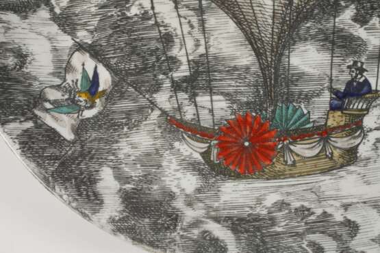 Fornasetti Italien Teller "Mongolfière" - photo 3