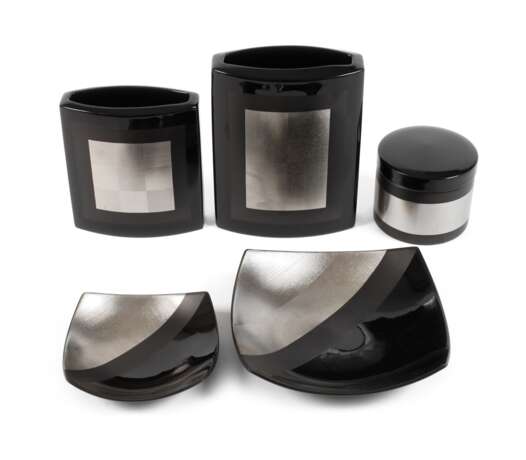 Rosenthal fünfteiliges Set "Porcelaine Noire" - photo 1