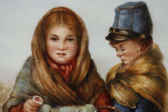 Bildplatte "Zwei Kinder mit Schwefelhölzer" - photo 6