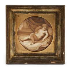 KPM Berlin Bildplatte schlafender Putto 