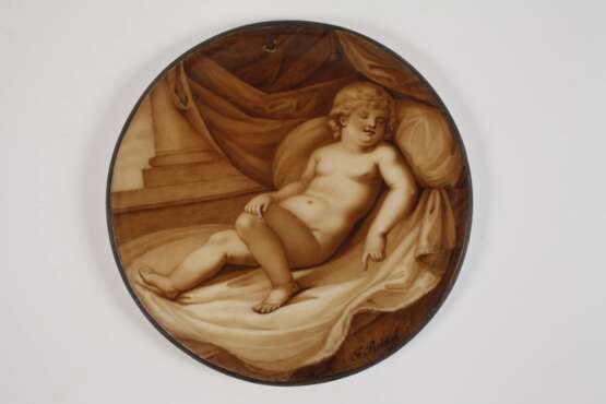 KPM Berlin Bildplatte schlafender Putto - photo 7