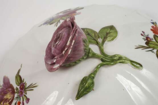 Alt-Wien runde Deckelterrine Blumenmalerei - photo 9