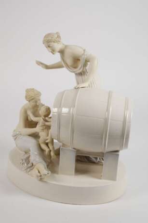 Wahliss Wien Nymphen mit Amoretten im Fass - photo 2