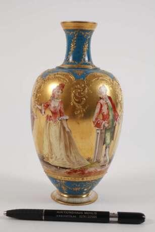 KPM Berlin Prunkvase Figurenmalerei - photo 3