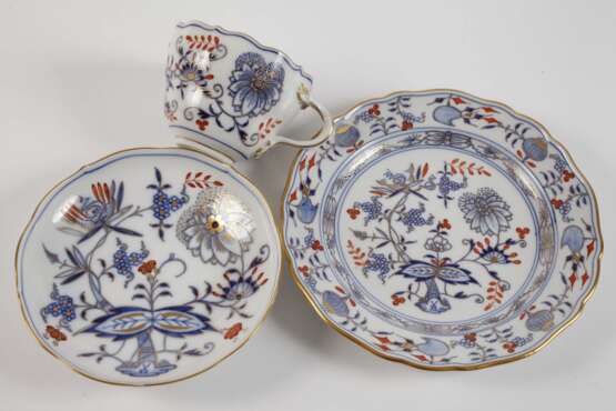 Meissen Kaffeegedeck "Zwiebelmuster, schattiert" - photo 2