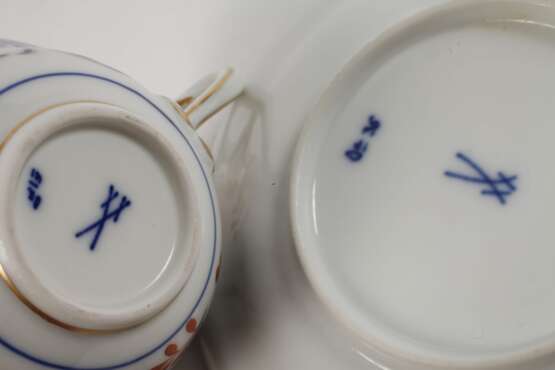 Meissen Kaffeegedeck "Zwiebelmuster, schattiert" - photo 3