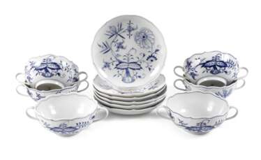 Meissen sechs Suppentassen &quot;Zwiebelmuster&quot;