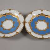 Meissen Paar prunkvolle Mokkatassen "B-Form" - photo 2