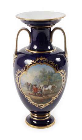 Meissen kleine Prunkvase Reiterszene - фото 1