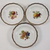 Meissen sechs Dessertteller "Fruchtmalerei mit Reif" - фото 3