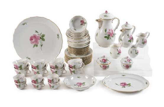 Meissen Kaffee-/Mokkaservice "Rote Rose" - photo 1