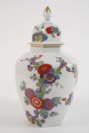 Meissen große Deckelvase Indischmalerei - photo 2