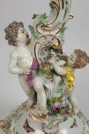 Meissen "Leuchter mit Amoretten" - photo 2
