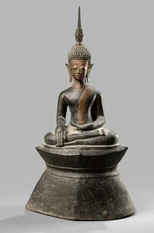 Bronze des Buddha Shakyamui im Meditationssitz - фото 1