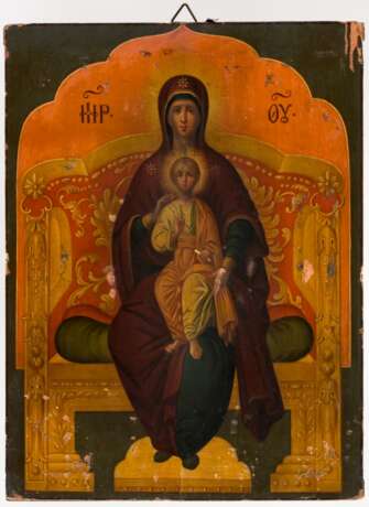 Thronende Gottesmutter mit Jesuskind (=Nikopeia) - Foto 2