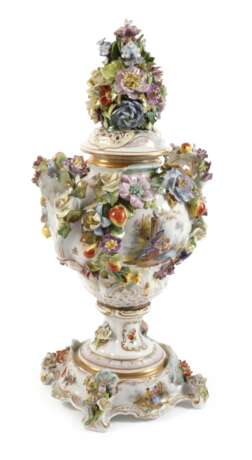 Potschappel Potpourri-Prunkvase Figurenmalerei - photo 1