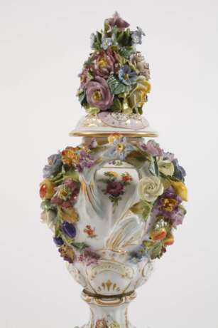 Potschappel Potpourri-Prunkvase Figurenmalerei - photo 4