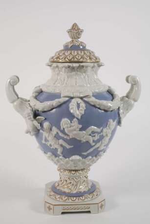 Volkstedt große Prunkvase im Capodimonte-Stil - Foto 6