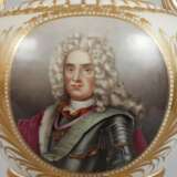 Meissen große Prunkvase Portrait August der Starke - photo 2
