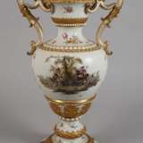 Meissen große Prunkvase Portrait August der Starke - photo 6