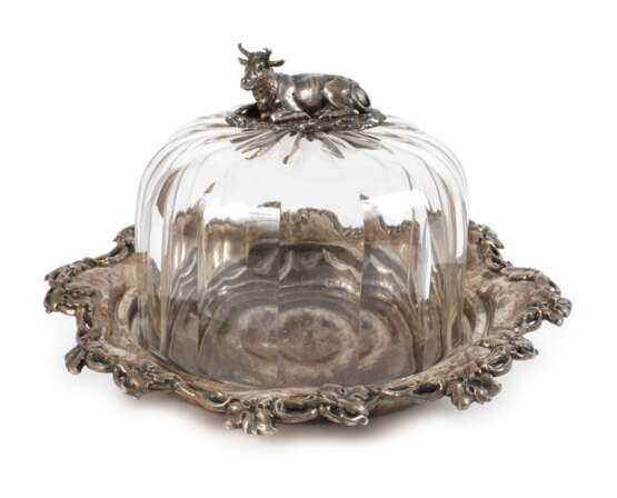 Silber Käseglocke Biedermeier - photo 1
