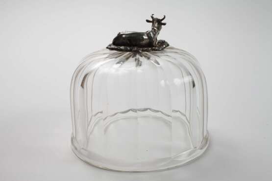 Silber Käseglocke Biedermeier - photo 4