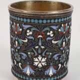 Silberbecher mit Cloisonné - фото 2
