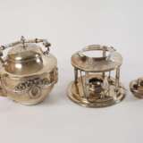 Silber Teekessel mit Rechaud - photo 2
