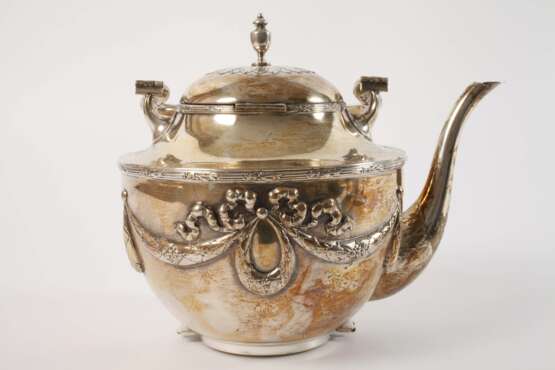 Silber Teekessel mit Rechaud - photo 4