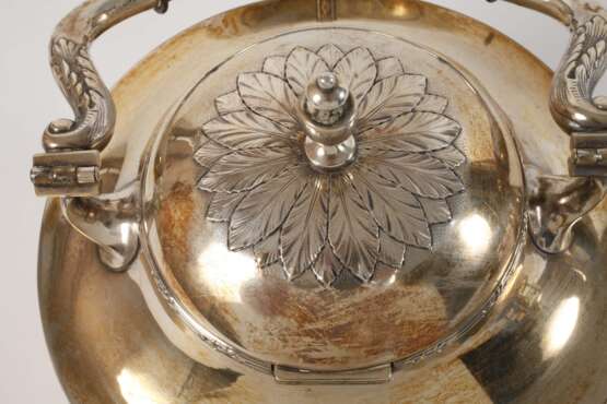 Silber Teekessel mit Rechaud - photo 5