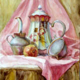 “Pink still life From the series Mood.” Paper Watercolor Realist Still life 2000 - photo 1