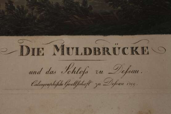 Christian Haldenwang, Die Muldebrücke in Dessau - photo 3
