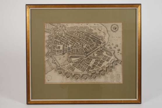 Matthäus Merian der Älter, Grundriss von Hamburg - Foto 2
