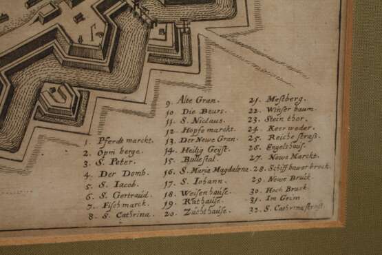 Matthäus Merian der Älter, Grundriss von Hamburg - Foto 4