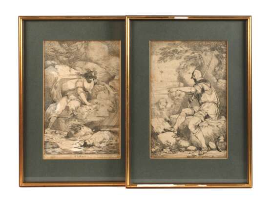 John Hamilton Mortimer, Paar Graphiken - photo 1