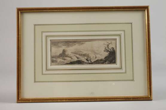 Franz E. Weirotter, Bergige Landschaft mit Reitern - Foto 2