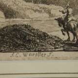 Franz E. Weirotter, Bergige Landschaft mit Reitern - Foto 3