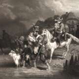 Jean Jazet, attr., "Überquerung der Furt" - photo 1