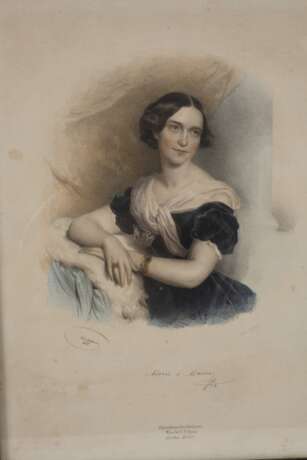 Josef Kriehuber, Bildnis der Marie von Marra - photo 2