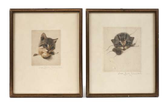 Noell Guido Grünewald, Paar Katzenportraits - photo 1