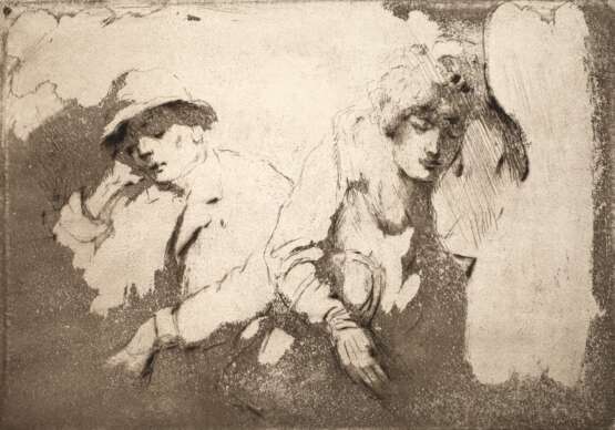 Emil Orlik, "Im Nachtzug" - фото 1