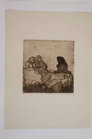 Emil Orlik, "Drei Bäuerinnen im Gespräch" - photo 2