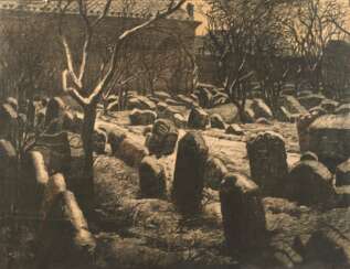 Emil Orlik, &quot;Der alte Judenfriedhof in Prag...&quot;