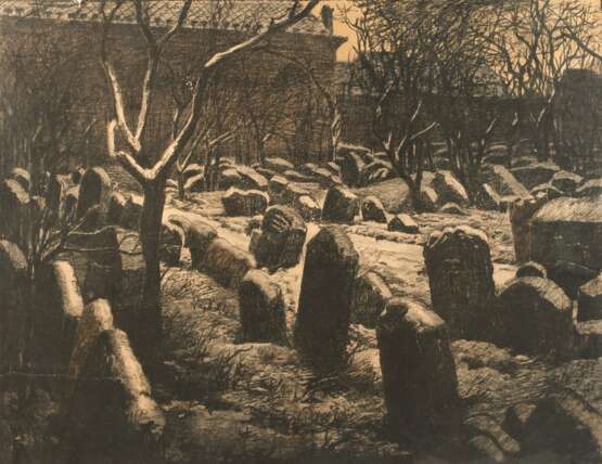 Emil Orlik, "Der alte Judenfriedhof in Prag..." - photo 1